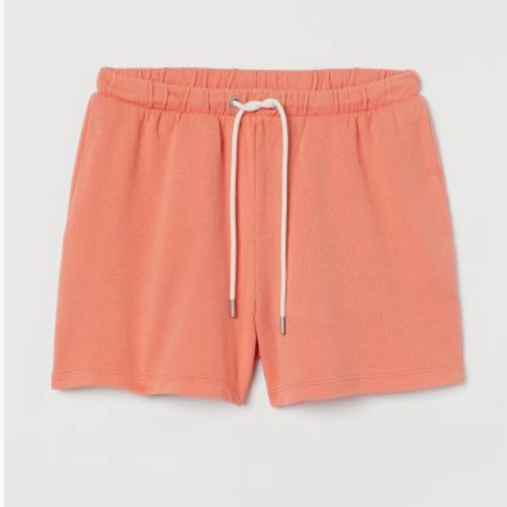 H & M Coral Sweat shorts
